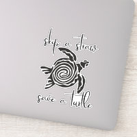 Skip a Straw Save a Turtle Plastic Free Sea