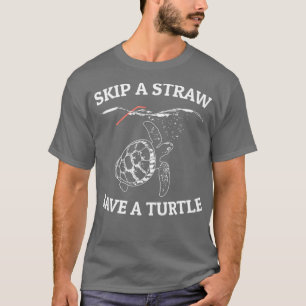 Skip A Straw Save A Turtle T Shirt Essential