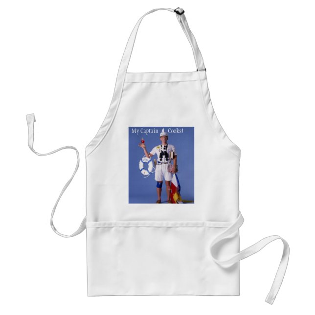 Skip Sayles™_My Captain Cooks! chef apron (Front)