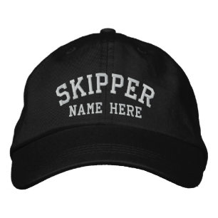 Skipper - customisable embroidered hat