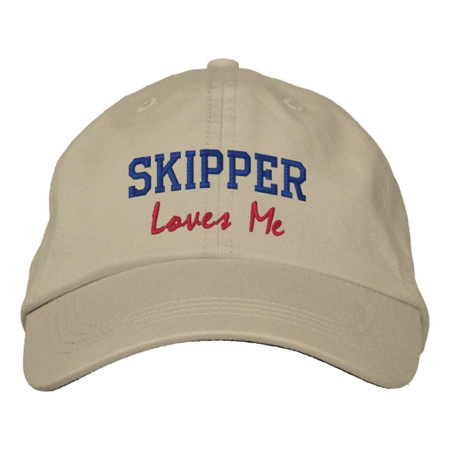 Skipper Loves Me Embroidered Name Hat / Cap (Front)