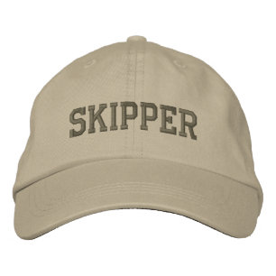 Skipper Name Embroidered Baseball Cap / Hat