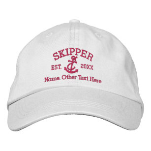 custom embroidered captains hat