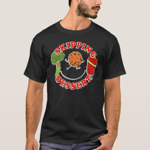 Skipping dessert women double kids girls jump rope T-Shirt