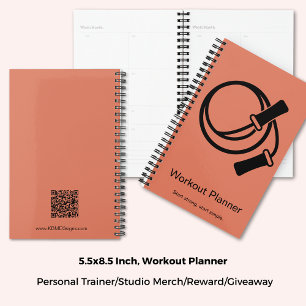 Skipping Rope Orange Black Fitness Starter Workout Planner