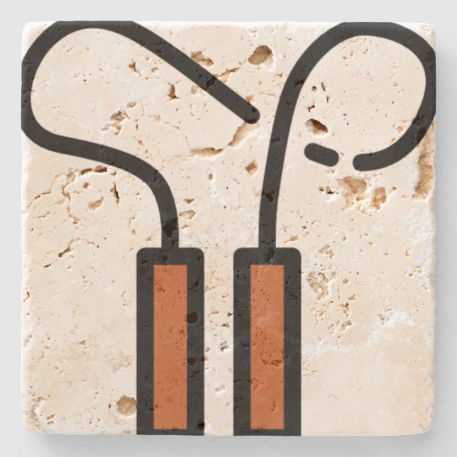 skipping-rope stone coaster (Front)