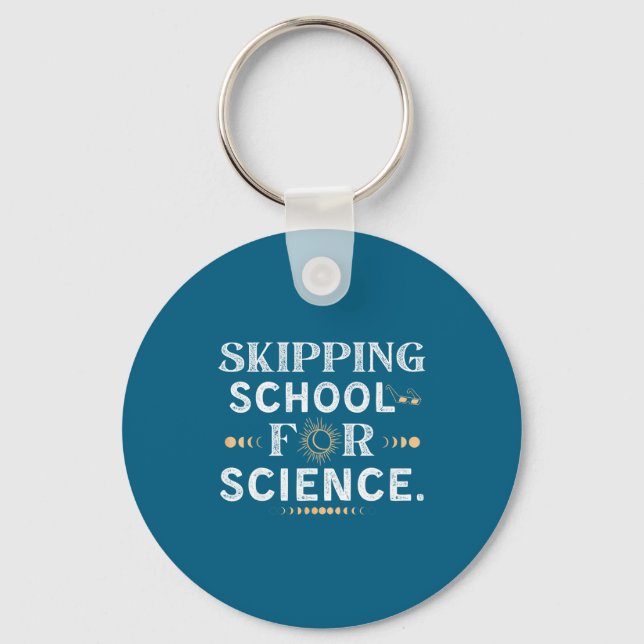 Skipping School Solar Eclipse Student Design Key Ring (Front)