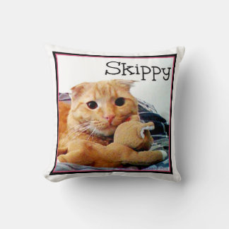 Skippy and Buddy Throw Pillow