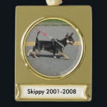 Skippy Chihuahua Ornament<br><div class="desc">Skippy Chihuahua Ornament Customise the name and photo and dates where it says design area top or design area bottom.</div>