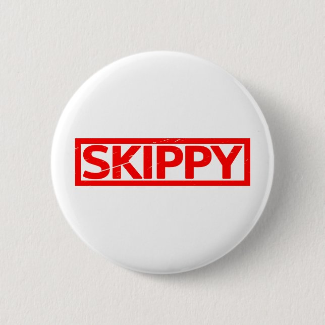 Skippy Stamp 6 Cm Round Badge (Front)
