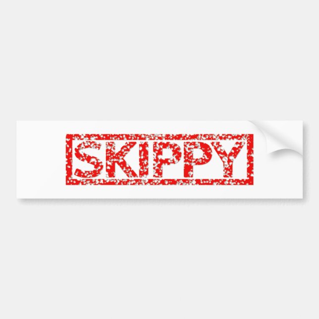 Skippy Stamp Bumper Sticker (Front)