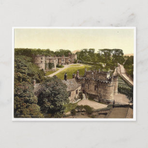 Skipton Castle, Yorkshire, England rare Photochrom Postcard