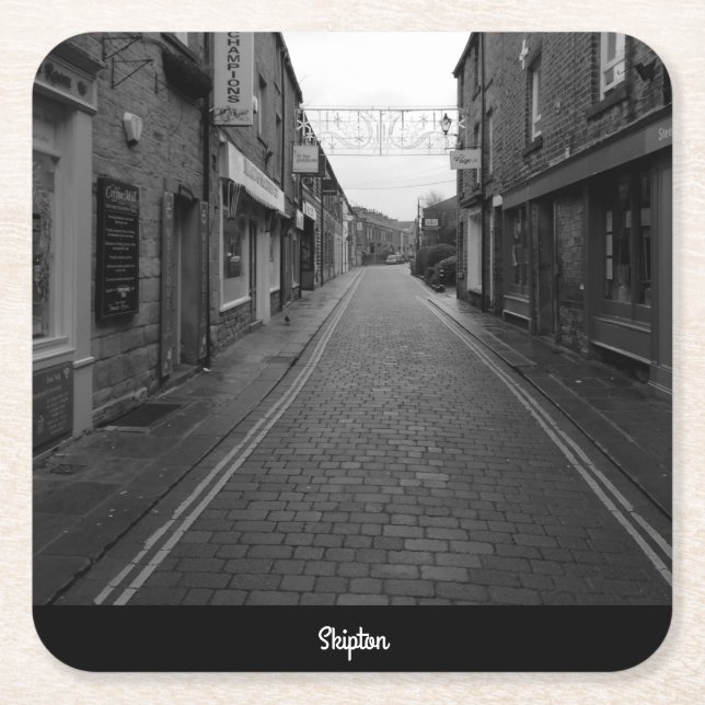 Skipton Square Paper Coaster (Front)