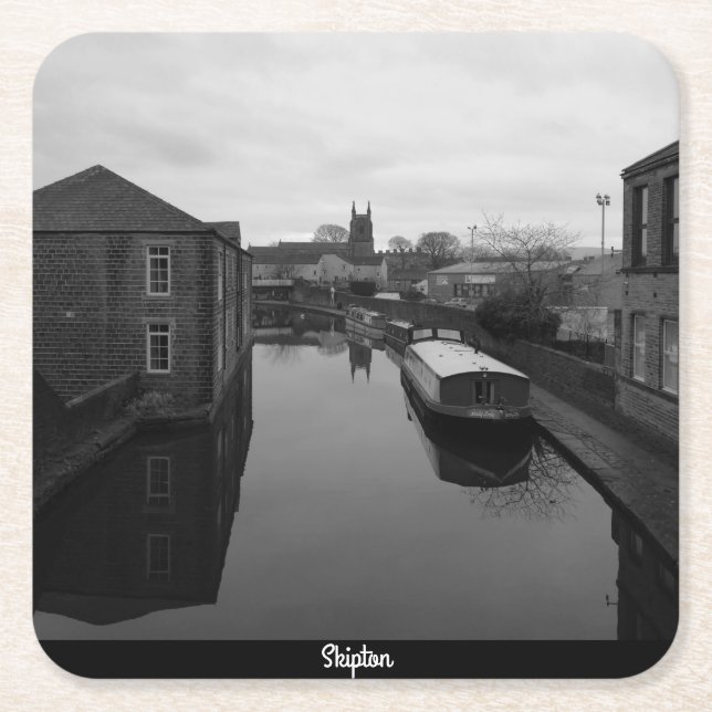 Skipton Square Paper Coaster (Front)
