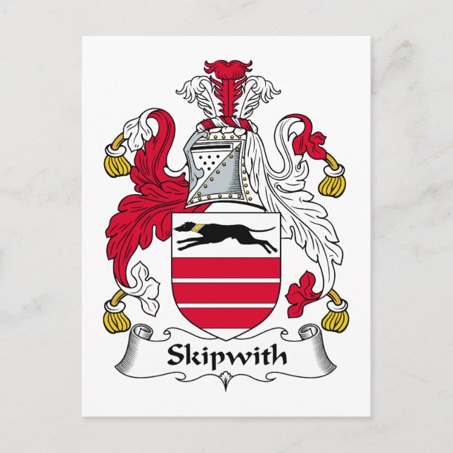 Skipwith Family Crest Postcard (Front)