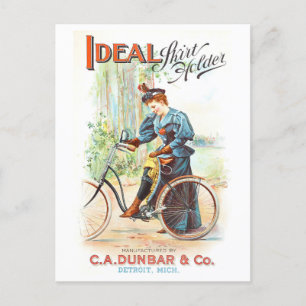 Skirt Holder for Cycling Vintage Advertisement Postcard
