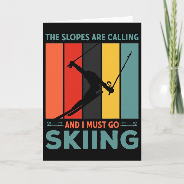 Skis, Alpine Skiing, _1  Card (Front)