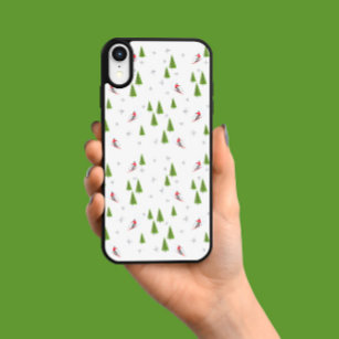 Skis and Pine Trees Case-Mate iPhone Case