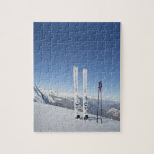 Skis and Ski Poles Jigsaw Puzzle