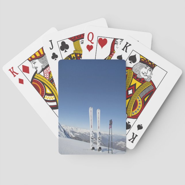 Skis and Ski Poles Playing Cards (Back)