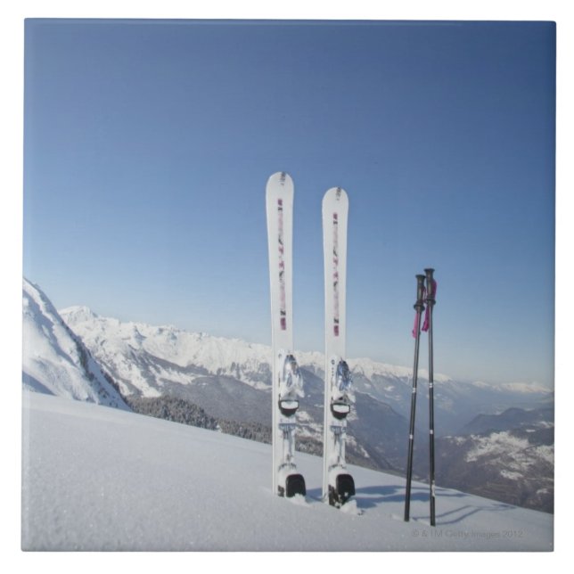 Skis and Ski Poles Tile (Front)