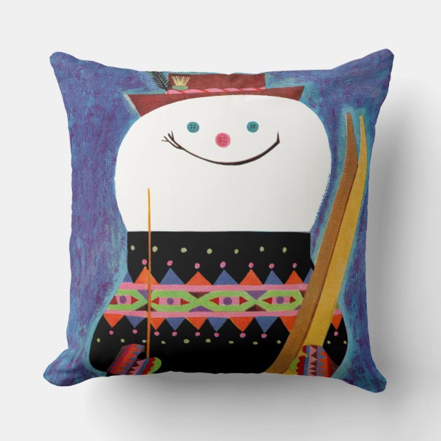 Skis for Snowman Cushion (Front)