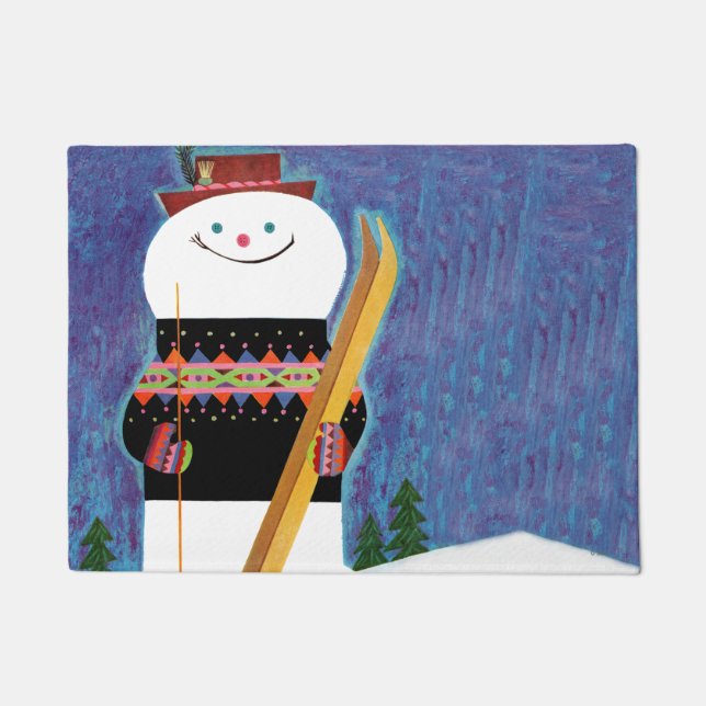 Skis for Snowman Doormat (Front)