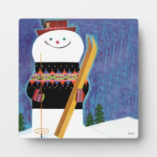 Skis for Snowman Plaque