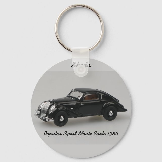 Skoda Popular Sport Monte Carlo 1935 Keychain (Front)