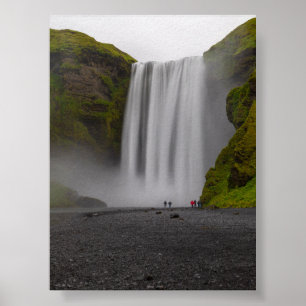 Skofafoss waterfall poster