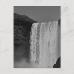 Skogafoss Waterfall Iceland Postcard