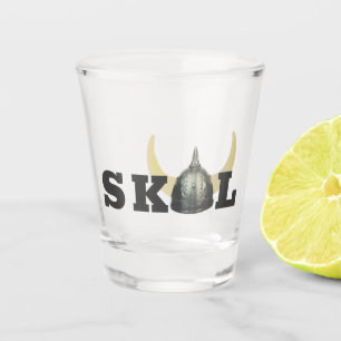 Skol and Horned Helmet Shot Glass