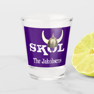 Skol and Horned Viking  Helmet Shot Glass