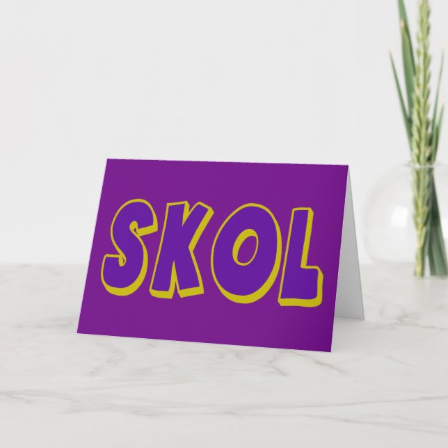SKOL  Card of Encouragement   To Customise (Front)