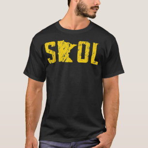 SKOL Helmet Distressed Viking Vintage Purple and T-Shirt