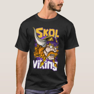 Skol Warrior - Purple and Gold Nordic Viking T-Shirt