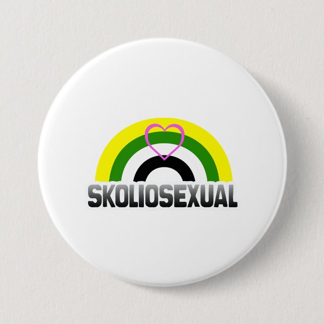 Skoliosexual Pride 7.5 Cm Round Badge (Front)