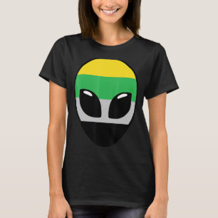 Skoliosexual Pride Flag Alien Skoliosexual Flag T-Shirt