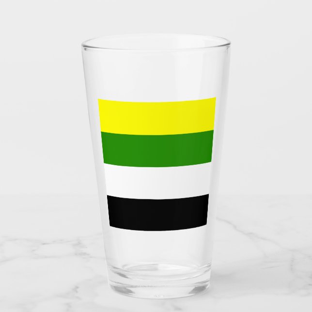 Skoliosexual Pride Flag Glass (Front)