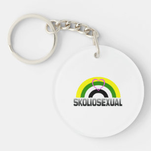 Skoliosexual Pride Key Ring