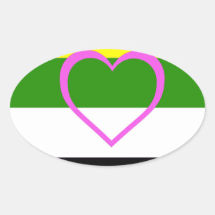 SKOLIOSEXUAL PRIDE OVAL STICKER