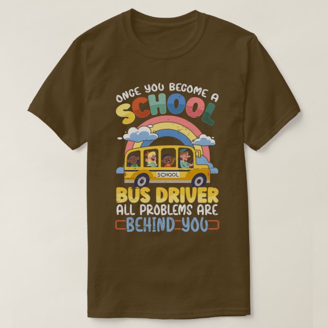 Skoolie Drive Bus Operator Sleeper Passenger 3 T-Shirt (Design Front)