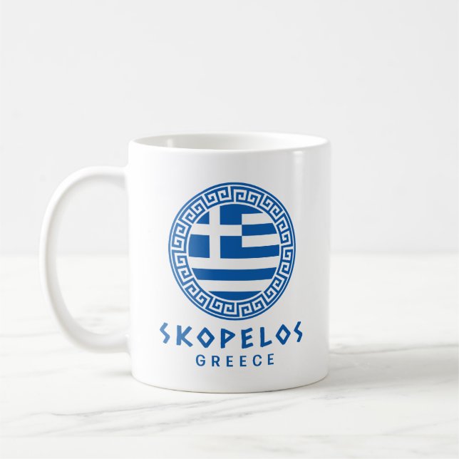 Skopelos, Greece Coffee Mug (Left)