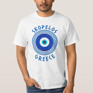 Skopelos, Greece - Greek Evil Eye T-Shirt