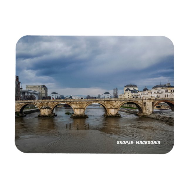 Skopje- Macedonia Magnet (Horizontal)