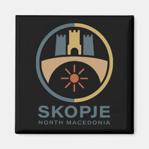 Skopje North Macedonia Europe Magnet