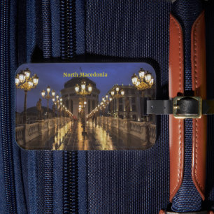Skopje, North Macedonia Luggage Tag