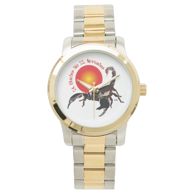 Skorpion 24. Oktober bis 22. November Uhr Watch (Front)