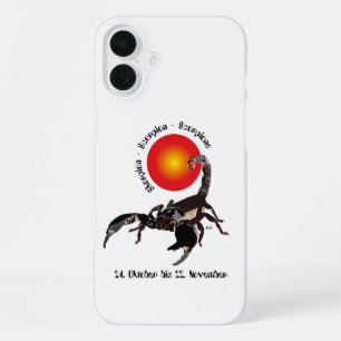 Skorpion - Sternzeichen iPhone Hülle 16 Plus Case
