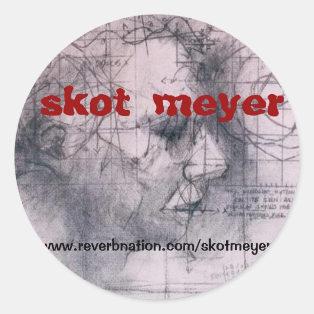 skot meyer classic round sticker (Front)